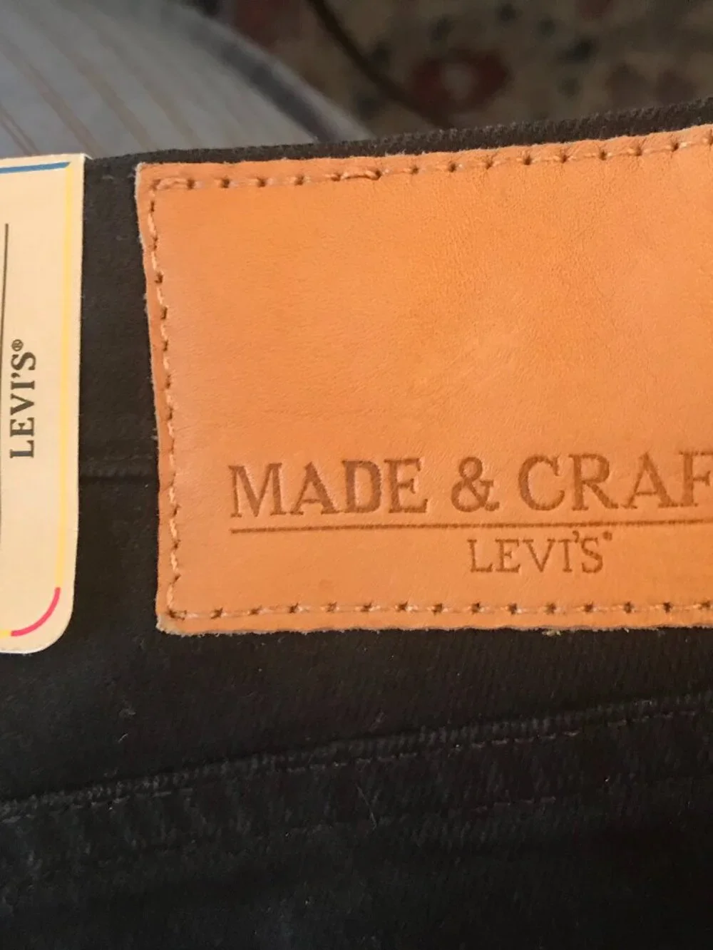 Levi’s Made & Crafted Tack Slim Black Lagoon Jeans 34x32 NWT